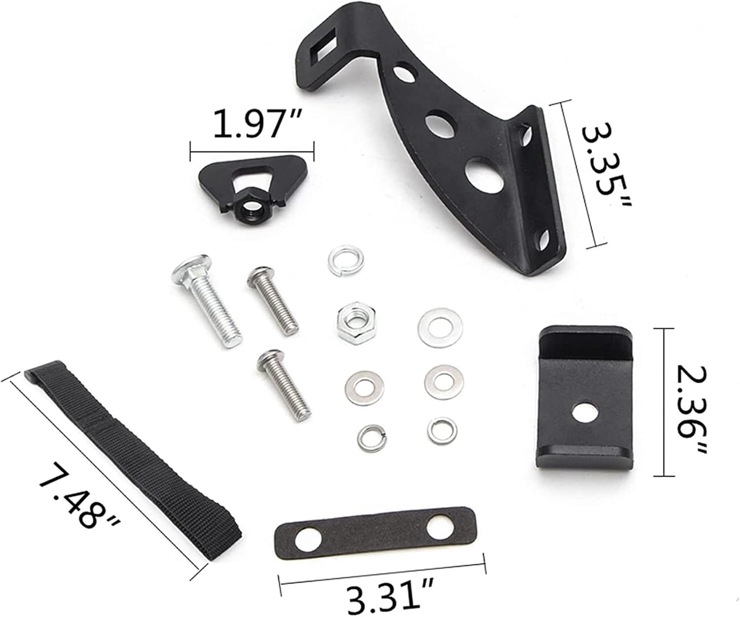 Lifting Jack Stands Jack Bracket Door Hinge Hood Hinge Mount Kit for 2007-2020 JK JL JKU JLU image number 2