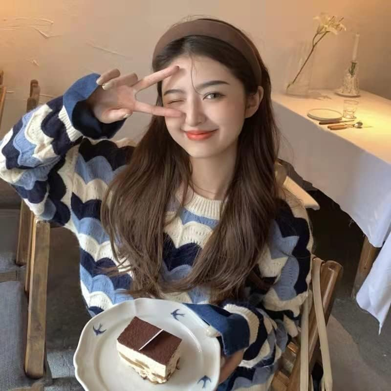 Aoozleny 6 Pcs Knotted Wide Headbands for Fashion Women Girls Cute, Non-Slip Solid Color Hair Bands Hair Hoops Hair Accessories for Daily Festival Gifts (Plush Style) image number 4