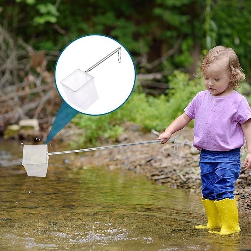 Aquarium Shrimp Net Tiny Fish Tank Net, 2Pcs Fish Tank Extender Shrimp Net Shrimp Catch Net,Fish Tank Shrimp Net Shrimp Fishing Net Mesh Aquarium Fishing Net Shrimp Mesh Net with Extendable Handle image number 4