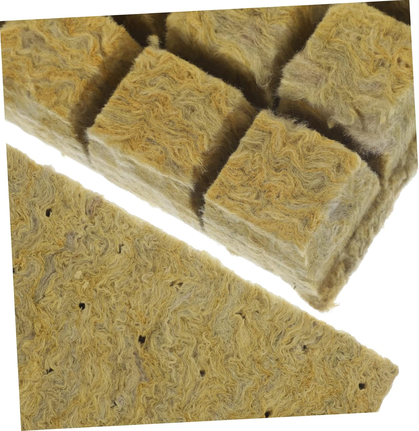 Parliky Hydroponic Grow Cubes Soilless Cultivation Nursery Blocks Lightweight Air Permeable Planting Supplies for Seed Starting and Greenhouse Gardening image number 6