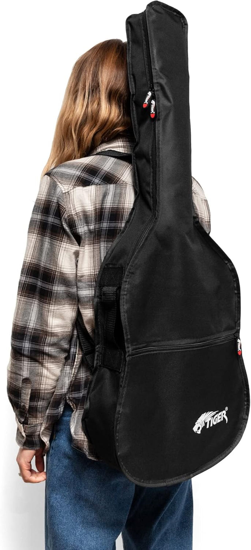 TIGER GGB7 Classical Guitar Bag, Length 93Cm, Depth 8Cm, Upper Bout 26 Cm, Lower Bout 34 Cm &ndash; 3/4 Size image number 2