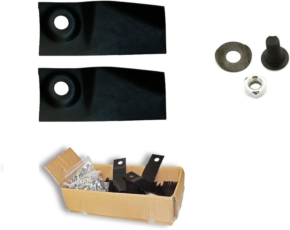 8Pcs Blades & Bolts Set for 18" & 21" Cut MTD Yardman Mowers 753-9006 for 18" Stihl Viking Lawn Mowers 6213 007 1000 image number 3