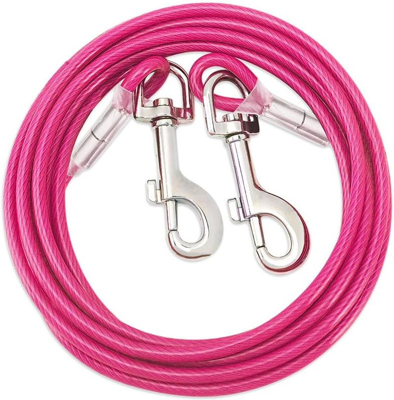 Tie Out Cable for Dogs | Long Dog Leash for Yard and Camping - Heavy Duty Dog Lead for Large Dogs up to 250 Lbs | Yard Lead for Dog Training