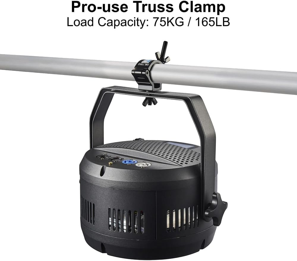 Truss Clamp Stage Light Clamp, 10PCS Gzhuonan Professional 35-40 Mm Aluminium Black Small Size Light Clamps with TUV Certified, Heavy Duty 165LB Lighting Clamps, Fit for 1.4-1.6 Inch OD Tube/Pipe image number 2