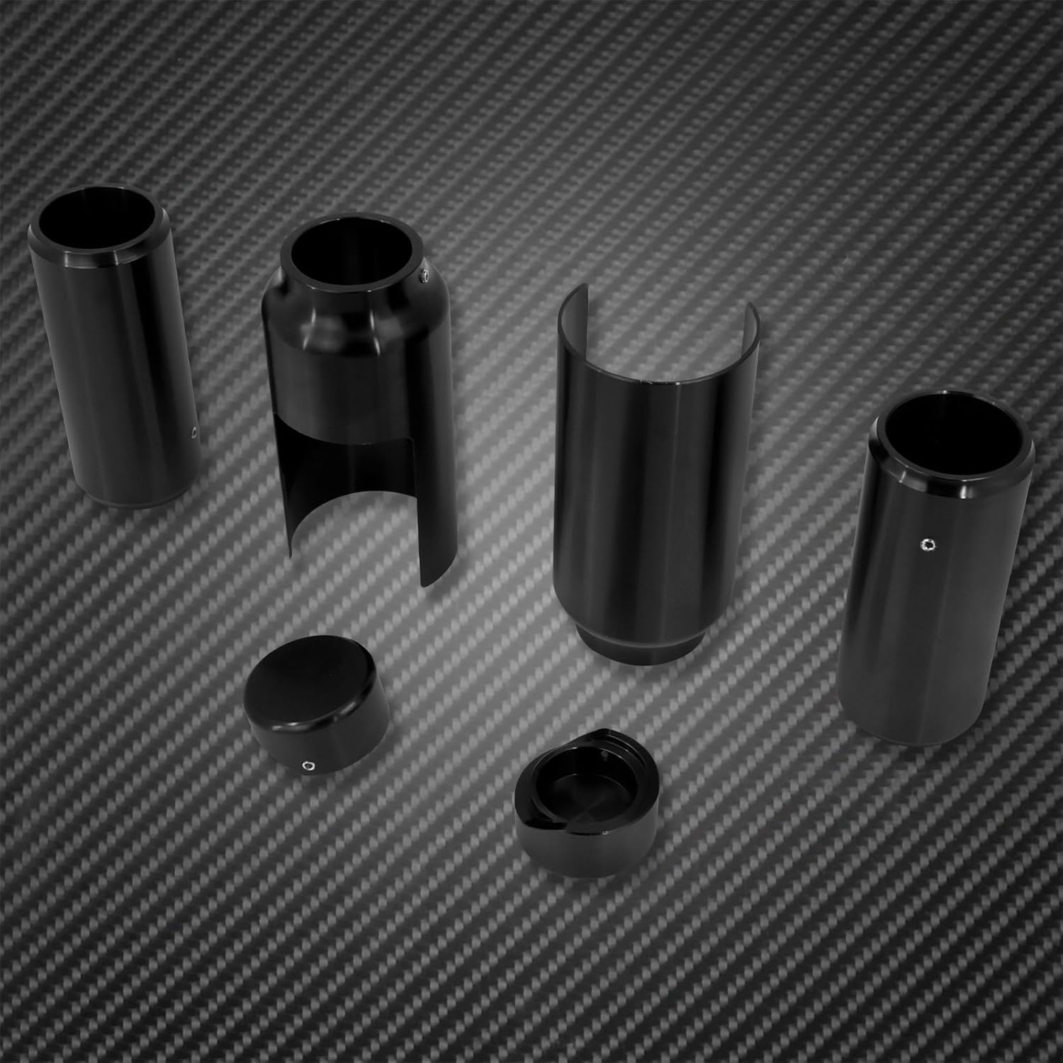 Motorcycle Front Fork Cover Set Tube Cap Kit Fit for Harley Softail Breakout FXBR FXBRS 2018-2023 image number 4