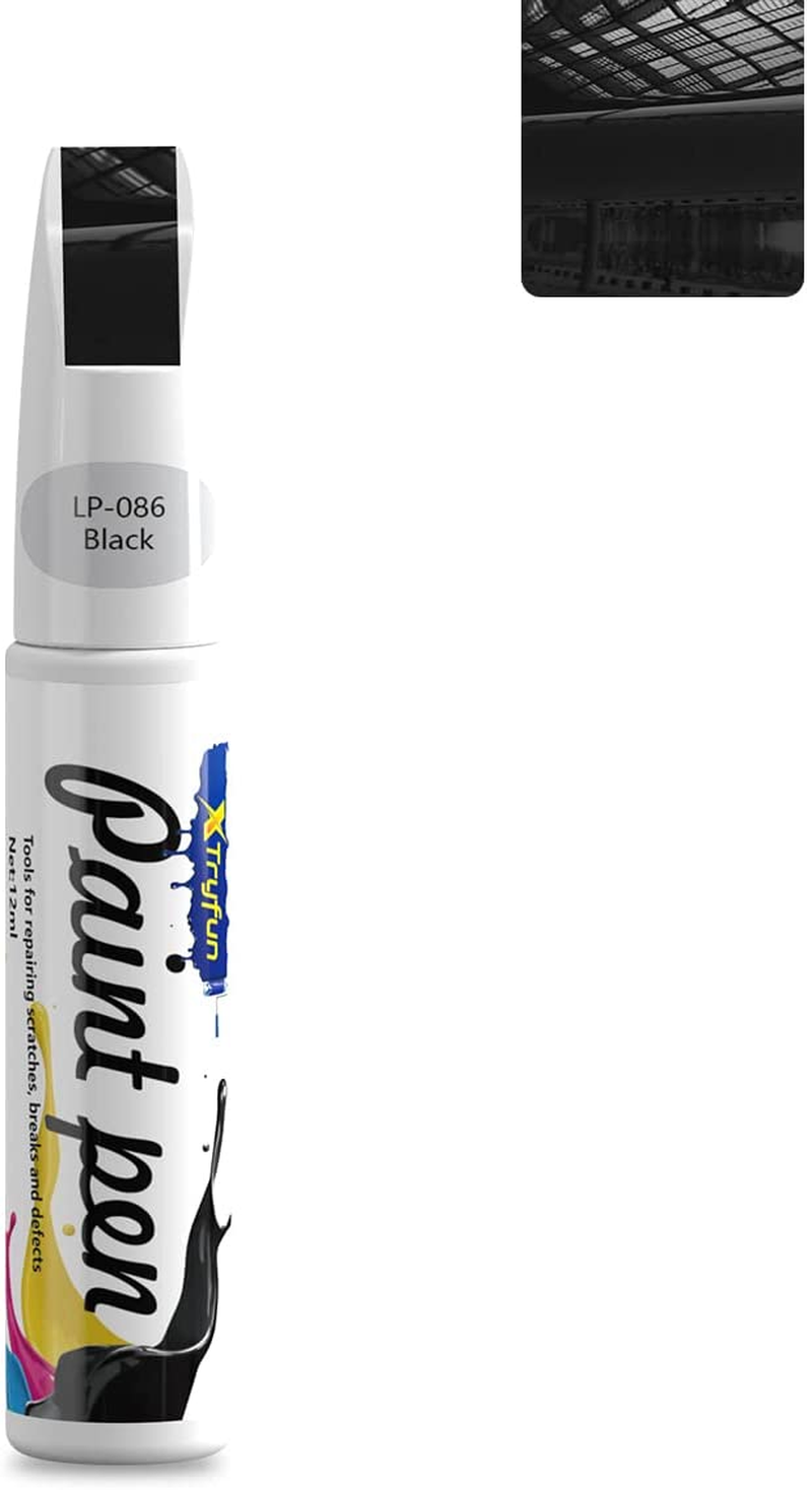 Touch up Paint for Cars Paint Scratch Repair, Waterproof Auto Scratch Remover Pen (Silver Black)