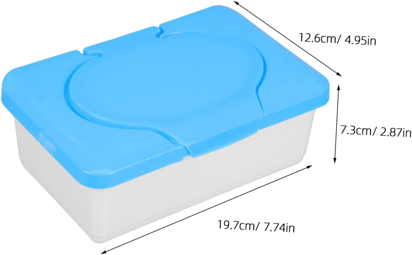 CANIGHT 2Pcs Portable Wipes Dispenser Lid Refillable Tissue Box for Home and Travel Convenient Cleanliness Holder for Nursery and Bathroom Use image number 5