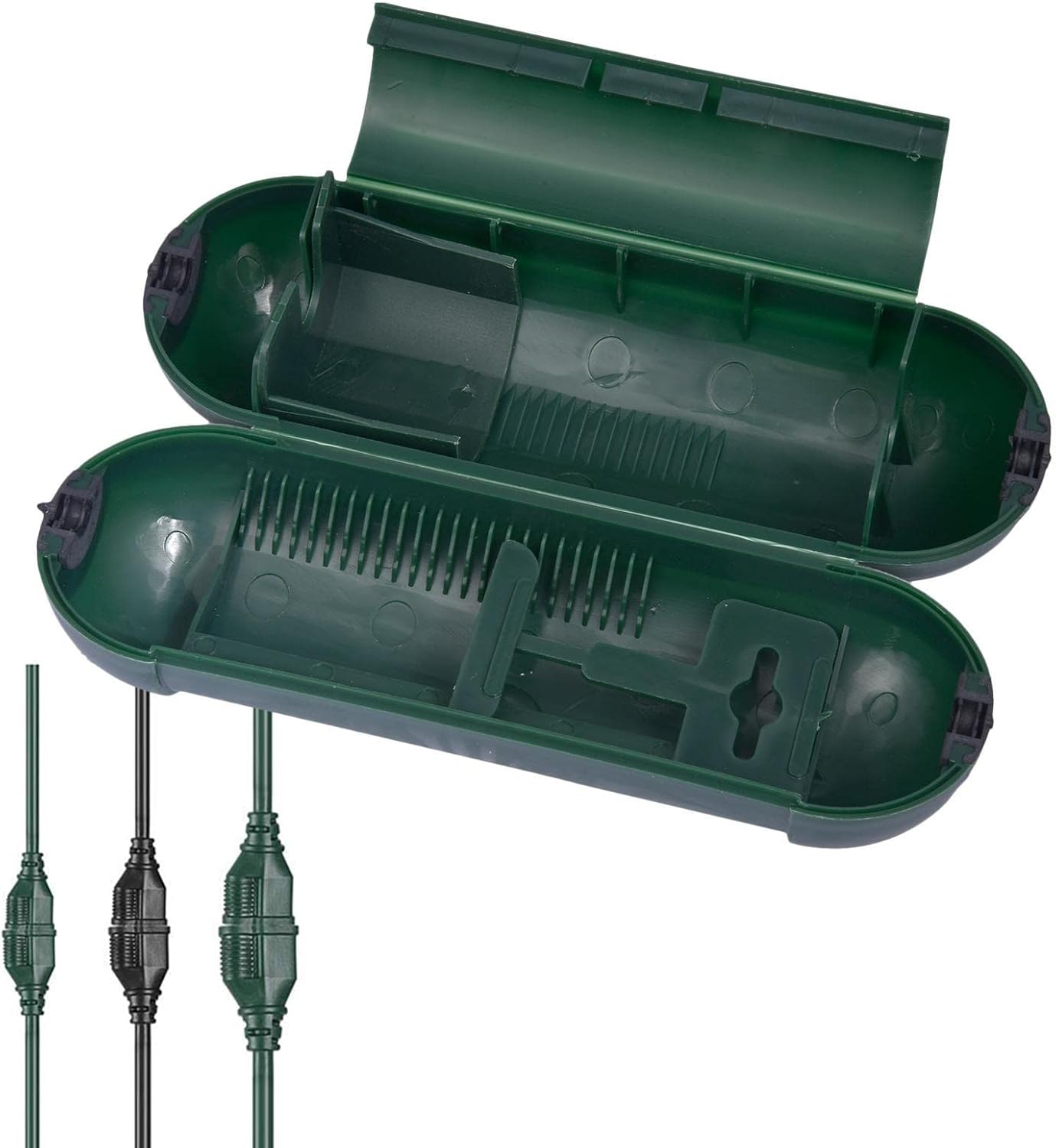 Outdoor Cord | Water Resistant Cord Protector with Seal | Electrical Power Cord Enclosure for Protecting Holiday Decoration Lights and Plugs Generic