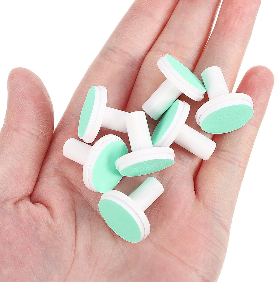 Cabilock Baby Nail Buffer Pads 10Pcs Replacement Soft Sanding Discs for Electric Nail Trimmers image number 3