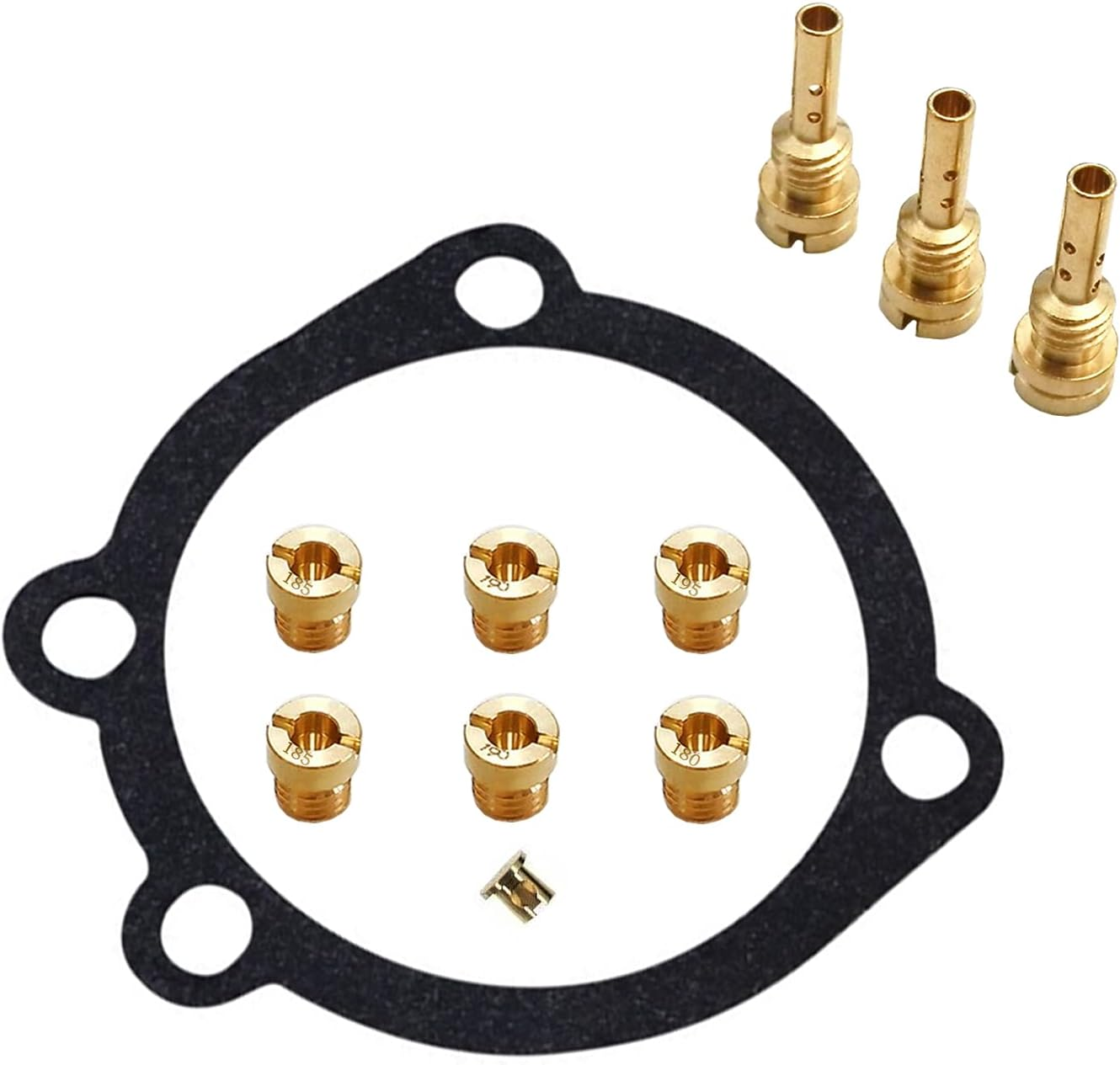 Motorcarb CV40 Main Jet - Slow/Pilot Jet - Gasket, for Harley Davidson Sportster XL883 XL1200 CV 40MM Carburetor Carb Jet Kit (#180 185 190 195 42 45 48) image number 4