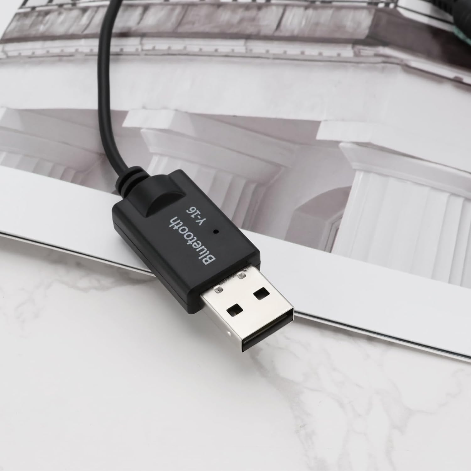 Create Idea 2Pcs USB Bluetooth to AUX Cable Receiver 3.5Mm In-Line Bluetooth Audio Adapter Compatible with Mini Cooper Gen 2 3 R56 R55 F56 F55 R60 image number 3