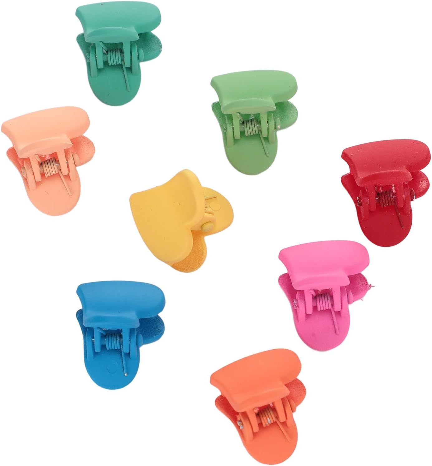 100Pcs Mini Claw Clips, Heart Shape Tiny Cute Hairpin Hair, Accessories Children Colorful Hair Clamps for Your Child'S Daily and Special Situation Styling Needs image number 1