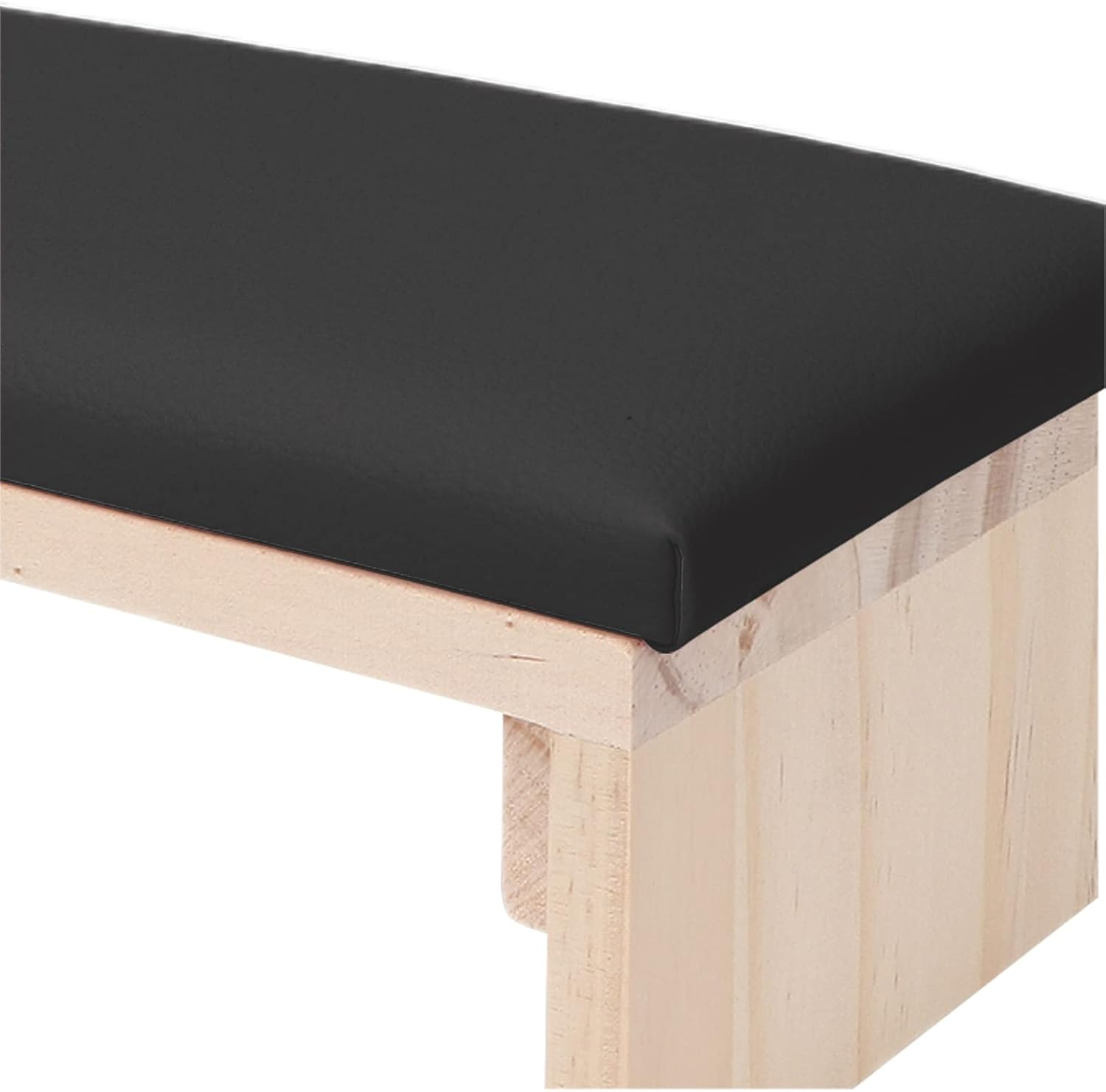 Nail Arm Rest, PU Leather Nail Hand Rest, Professional Microfiber Leather Nail Hand Rest Stand Arm Rest, with Soft High Density Sponge Solid Log Table for Nail Technician Use Must (Black) image number 4