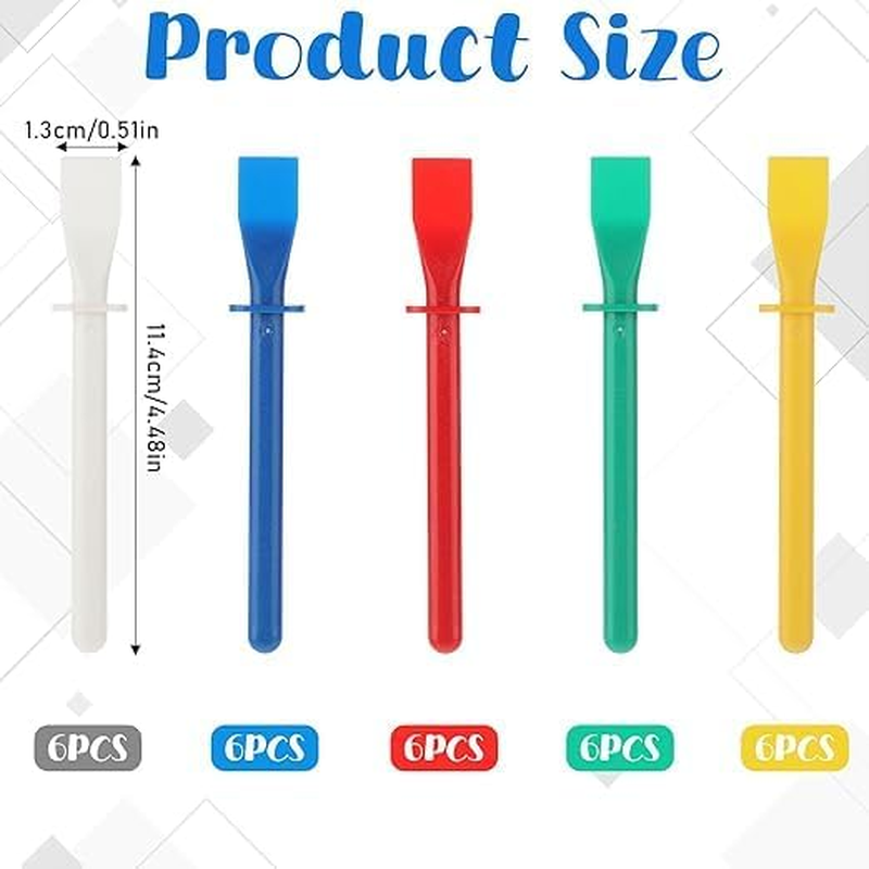 Plastic Glue Smear Sticks Applicator Glue Scrapers, 30Pcs Glue Spreaders Plastic Glue Applicator Glue Smear Sticks,Glue Spreader Sticks Glue Applicator,Glue Spreaders Glue Smear Sticks Applicator image number 3