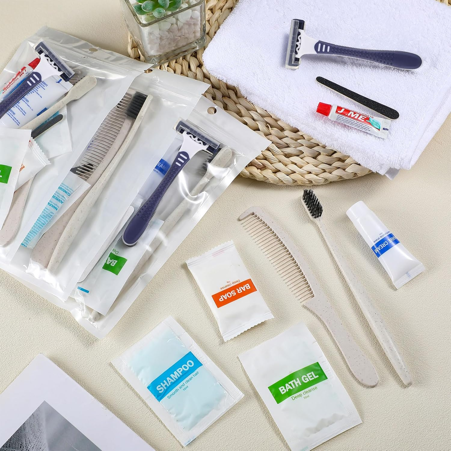 Suclain 96 Pack of Bulk Hygiene Supplies Travel Size Toiletries Bulk for Homeless Dental Hygiene Kit Homeless Care Package Supplies Bulk for Kids Adults Homeless Travel and Charity image number 6