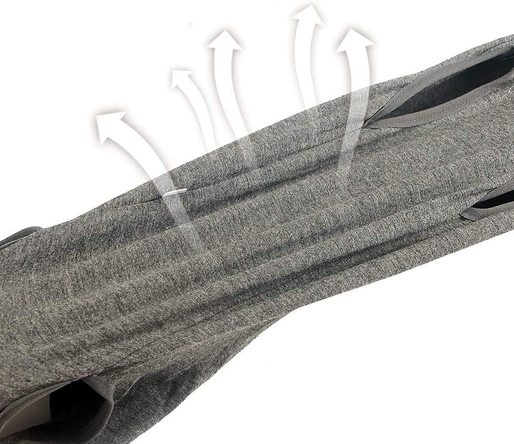 Dog Recovery Suit Abdominal Wound Protector Puppy Medical Surgical Clothes Post-Operative Vest Pet after Surgery Wear Substitute E-Collar & Cone - Grey, L image number 4