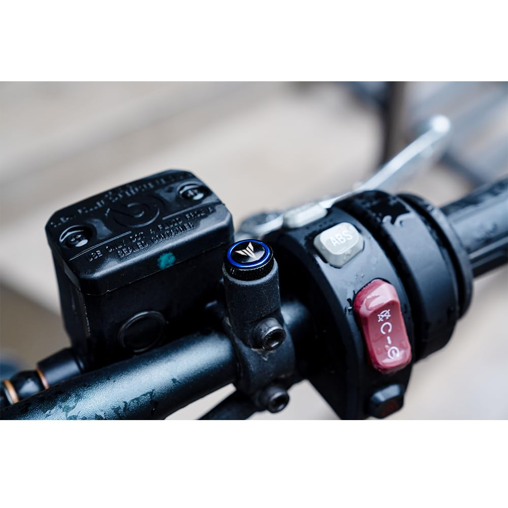 MOWOK for Yamaha MT 03 07 09 10 MT07 MT09 SP MT03 FZ09 FZ07 Motorcycle Accessories M10*1.25 Aluminum Rear Mirror Hole Plug Screw Bolt Cover (Black, for MT 07 09 10 25)