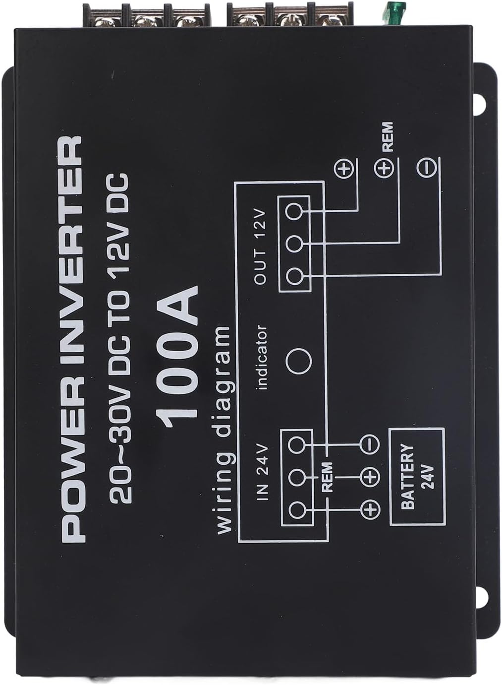 DC 24V to 12V Step down Converter, Power Voltage Regulator Reducer, Compact Transformer Module for Car, Truck, RV Electronics - 24V to 12V Converter (60A) (80A) (100A) image number 2