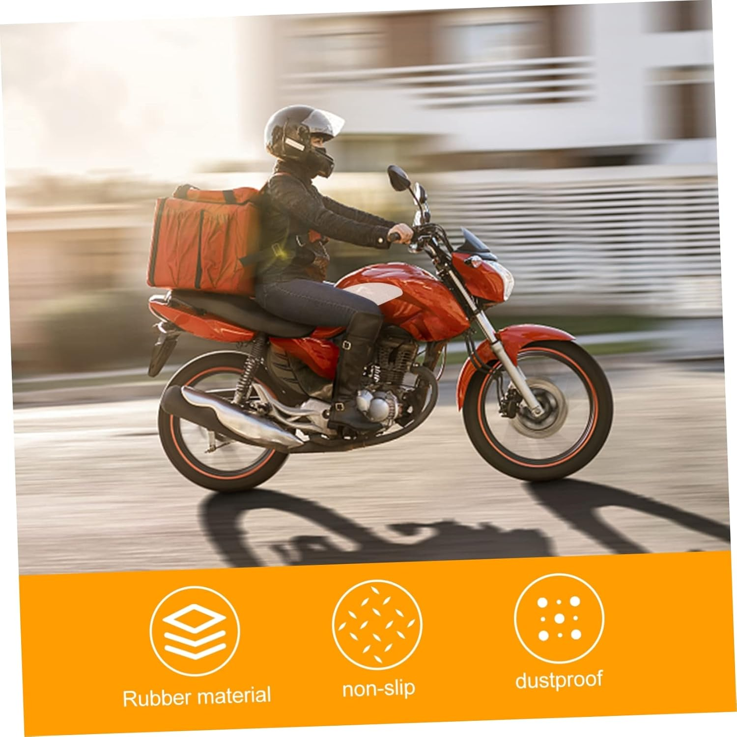 LIFKOME 3Pairs Motorcycle Fuel Tank Grip Decal Scratchproof Decal for Motorbike Easy Application Tank Pad