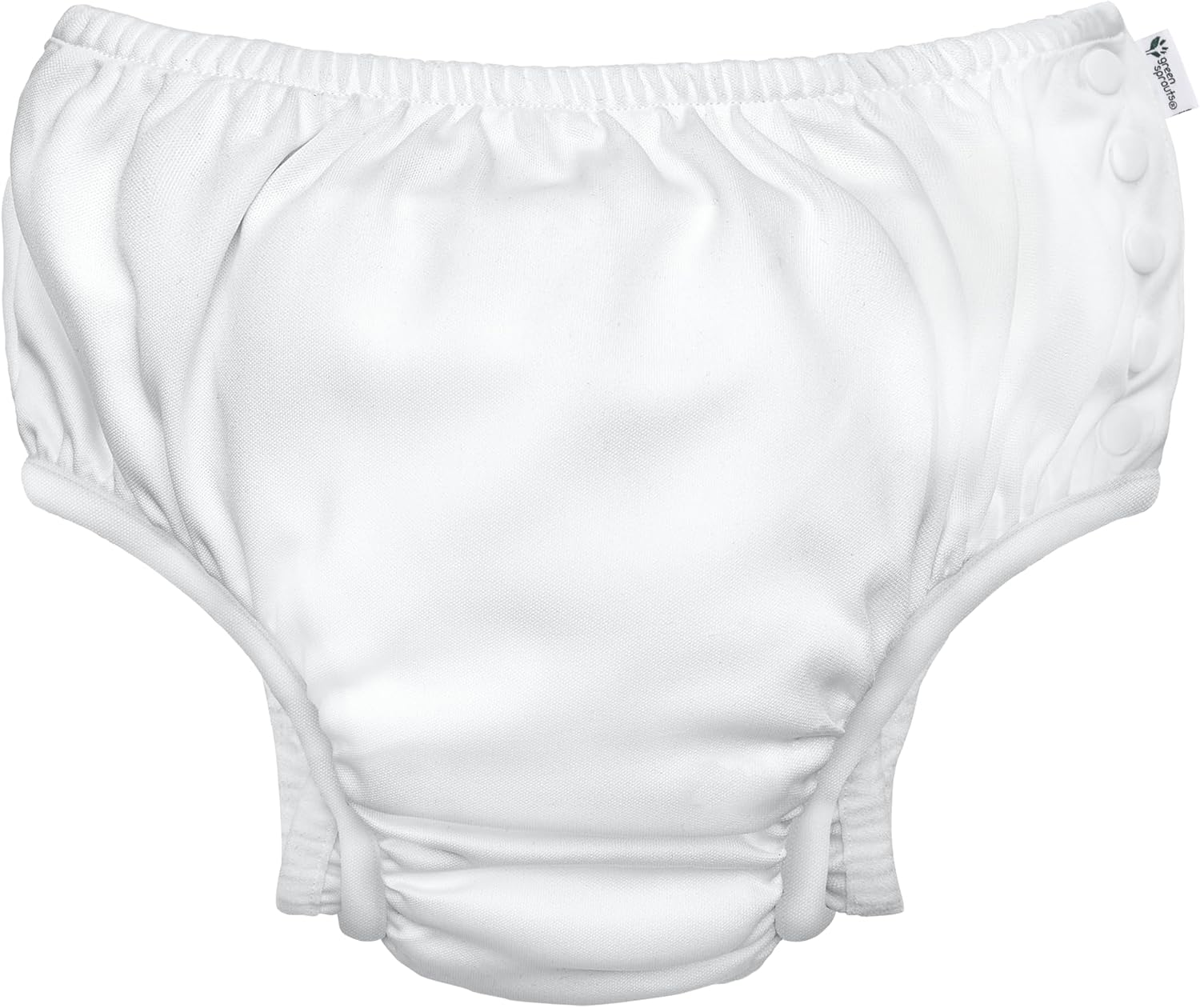 I Play. Snap Reusable Absorbent Swim Diaper, White, 4T (3-4Yrs) image number 5