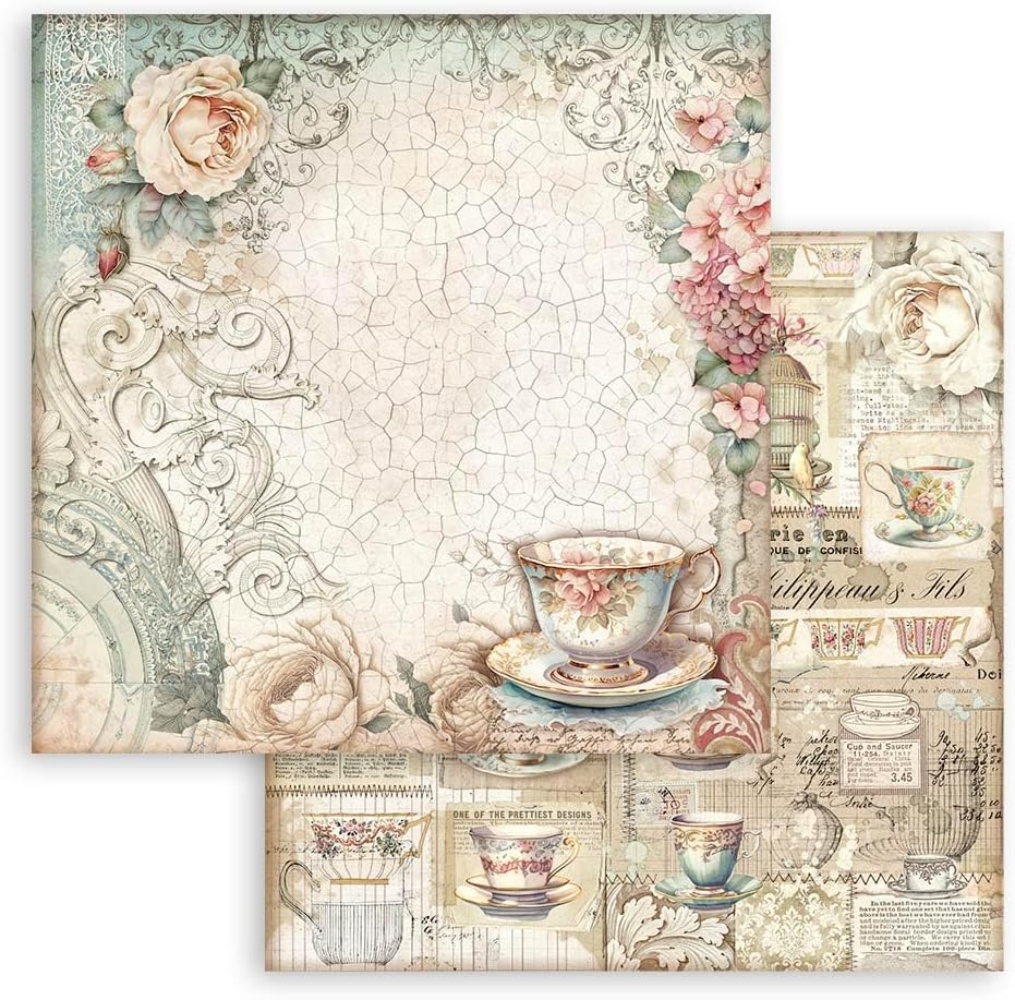 Scrapbooking Pad 22 Sheets Cm 30.5 X 30.5 (12 X 12 Inches) Single Face - Brocante Antiques image number 3