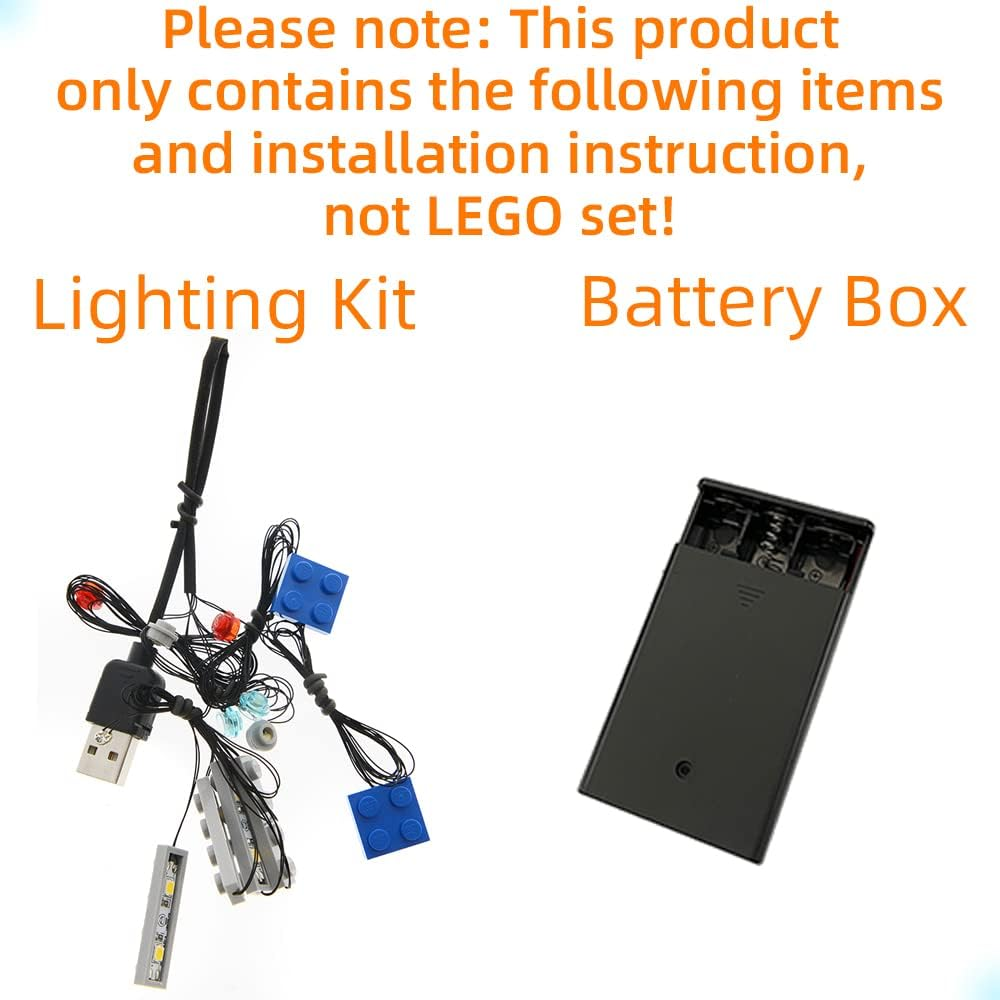 GEAMENT LED Light Kit for 2020 the Mandalorian the Razor Crest - Compatible with  Star Wars 75292 Model ( Set Not Included) image number 3