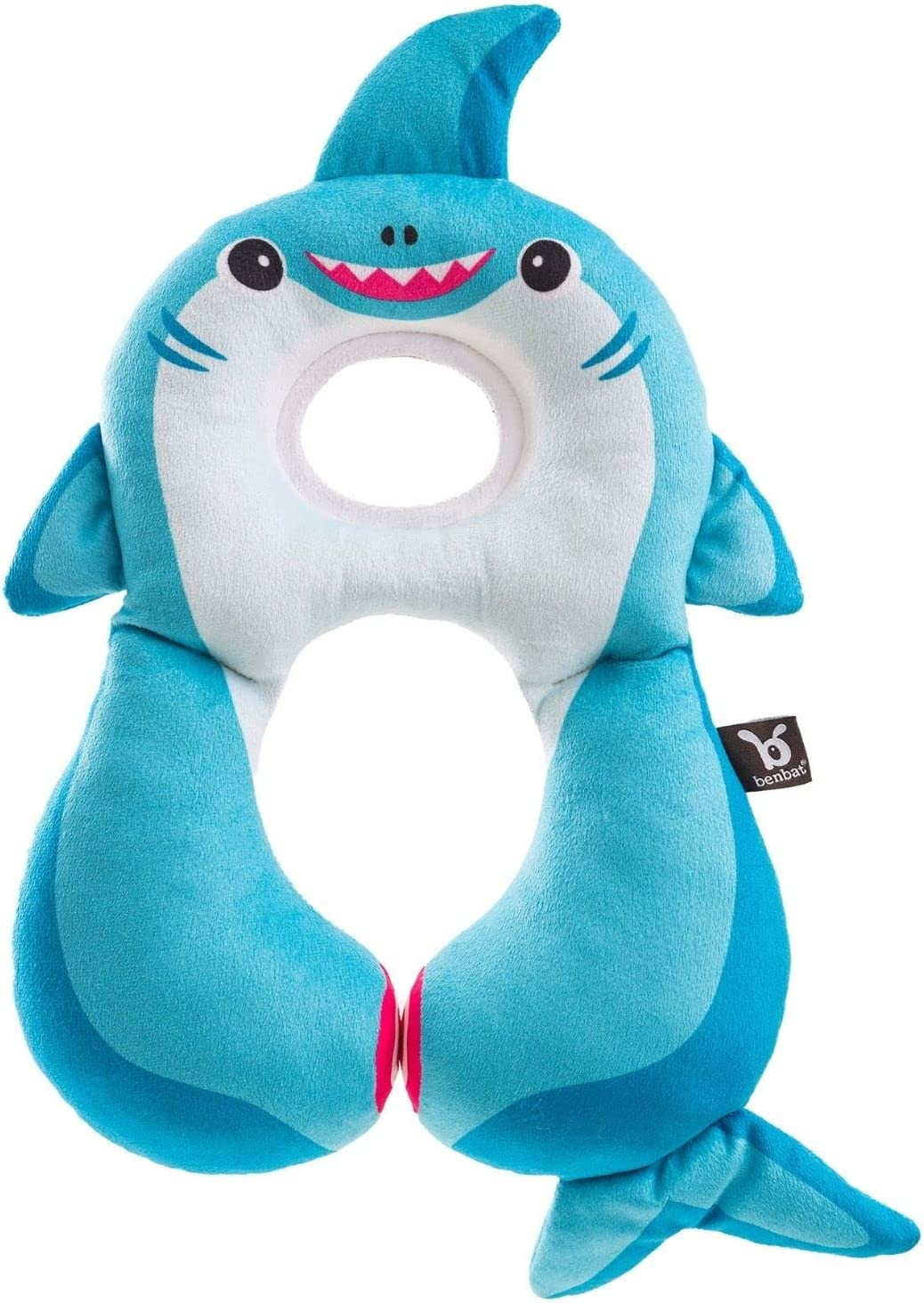 BENBAT Shark Design Travel Friends Headrest for 1 to 4 Years, Multi/Colour (BE-HR309)