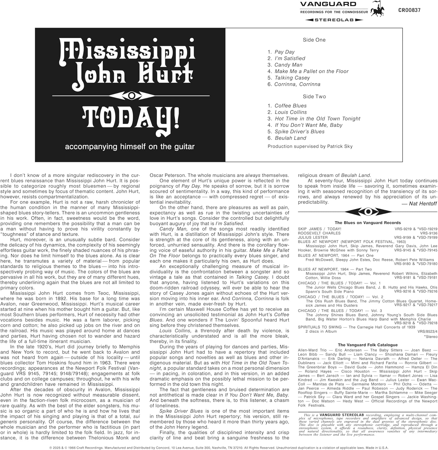 Today! (Bluesville Acoustic Sound Series) image number 2