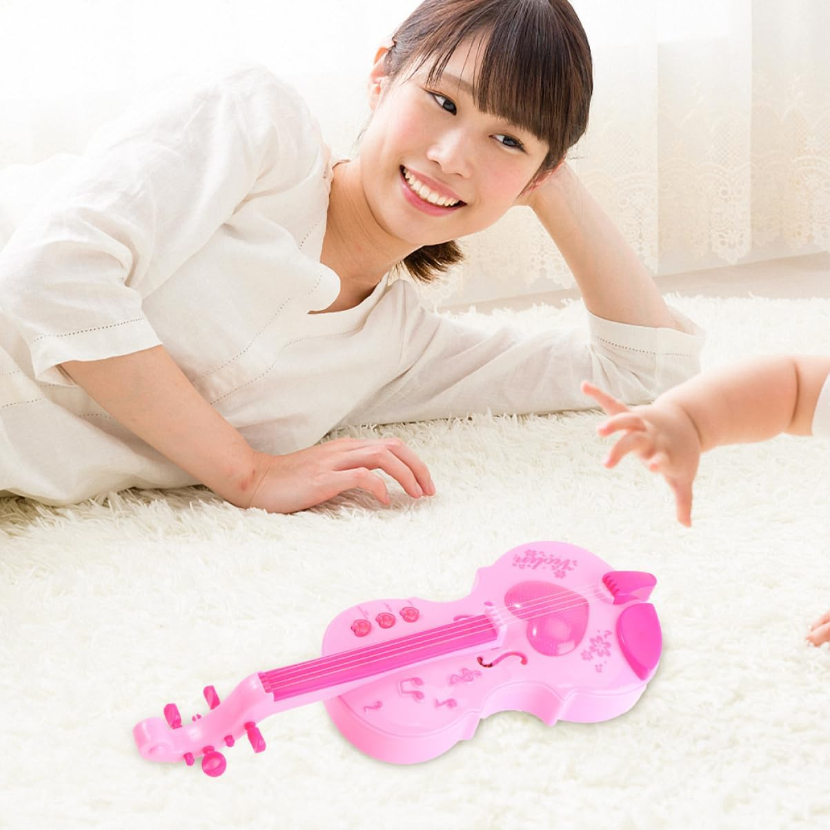 Vaguelly Violin Musical Toy for Kids Children Violin Musical Instrument Beginner Toy Set Random Color