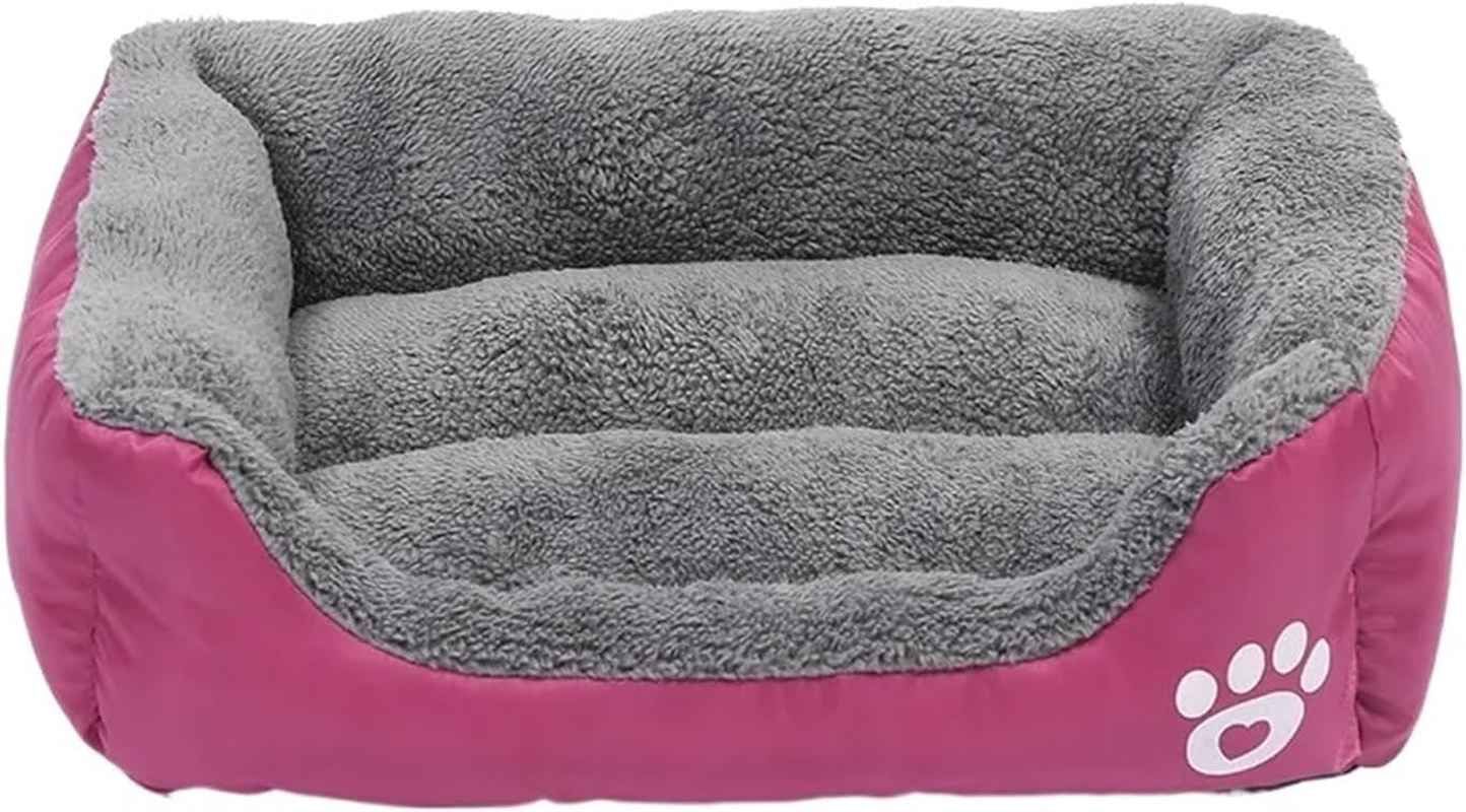 Pet Bed Large Pet Cat Dog Bed Square Plush Kennel Cat Mat Mattress Pet Cushion Medium Large Dogs Pet Comfort (Color : 1, Size : S) image number 4