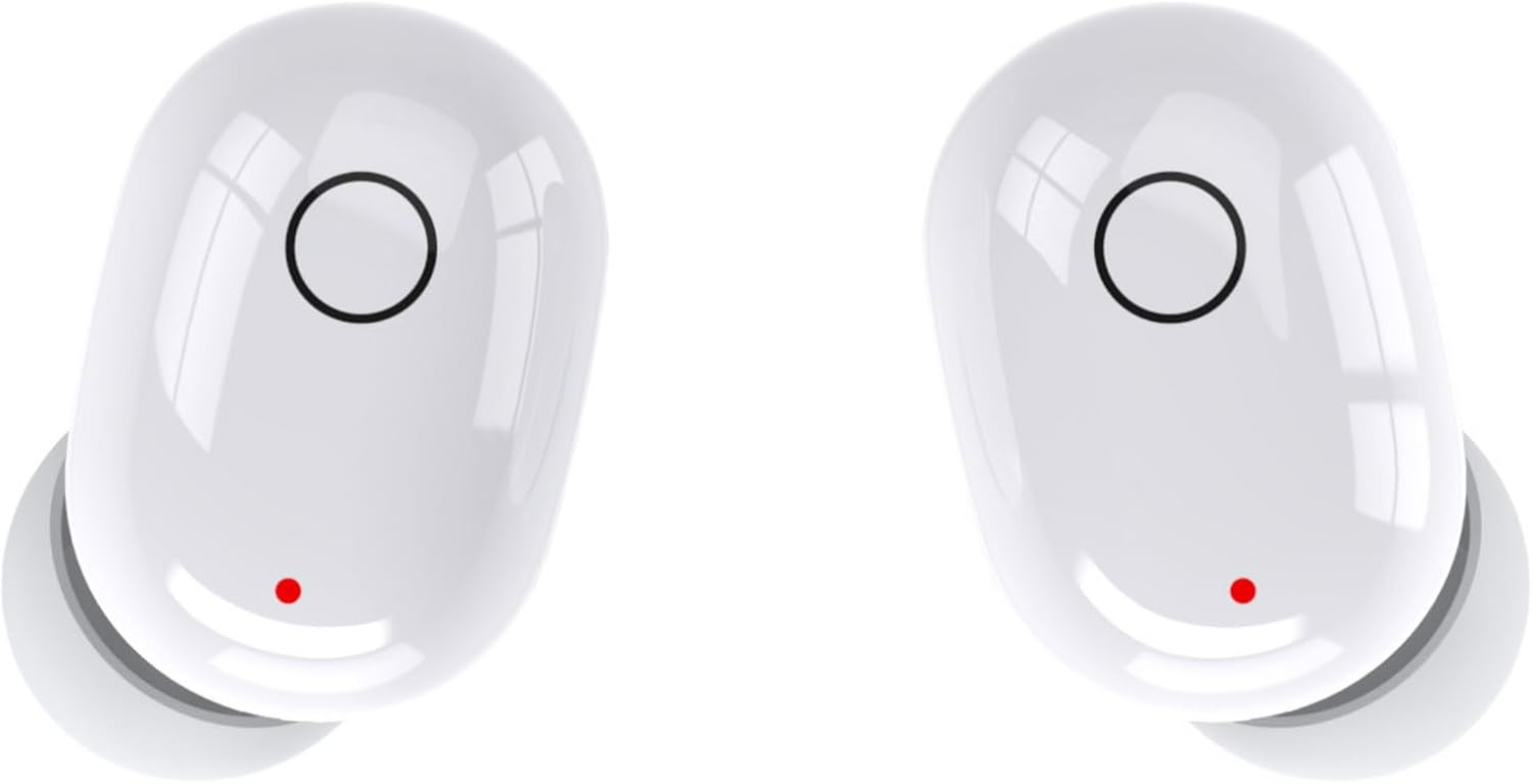 Laser TWS Mini Earbuds with ENC and LED Display White, Wireless, Bluetooth, Charging Case, Battery Level Display