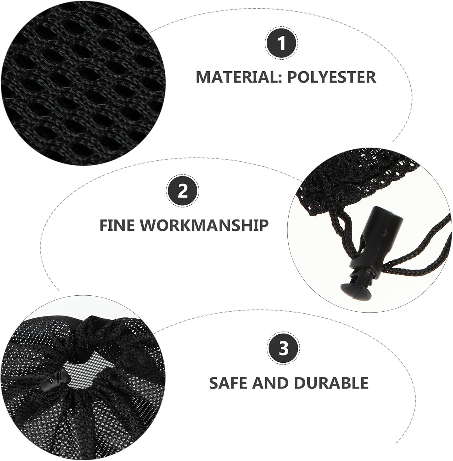 2Pcs Pump Filter Bags with Drawstring Mesh Pouch Clog-Resistant Water Pump Barrier for Fish Tank Aquarium Protection