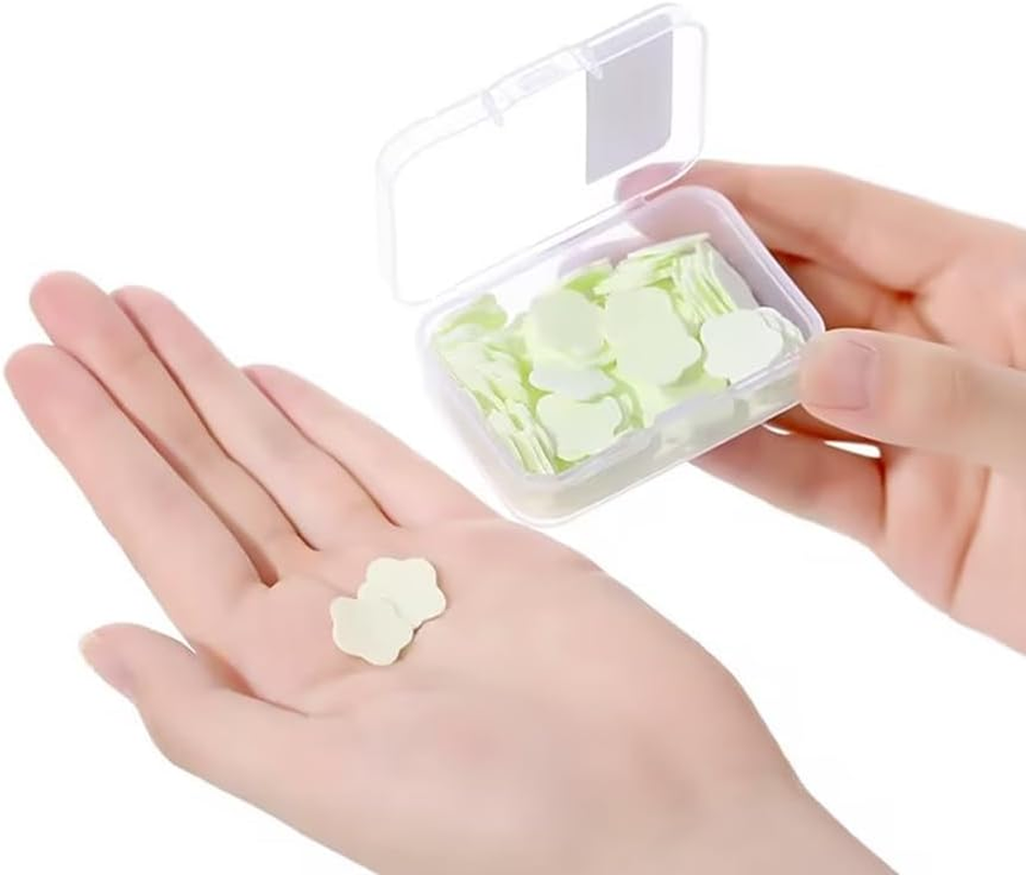 Seadiquiet 3 Boxes 300Pcs Portable Hand Washing Soap Sheets, Different Scented Mini Petal Hand Wash Soap Sheets, Disposable Soluble Soap for Outdoor Travel, Camping, Hiking image number 6