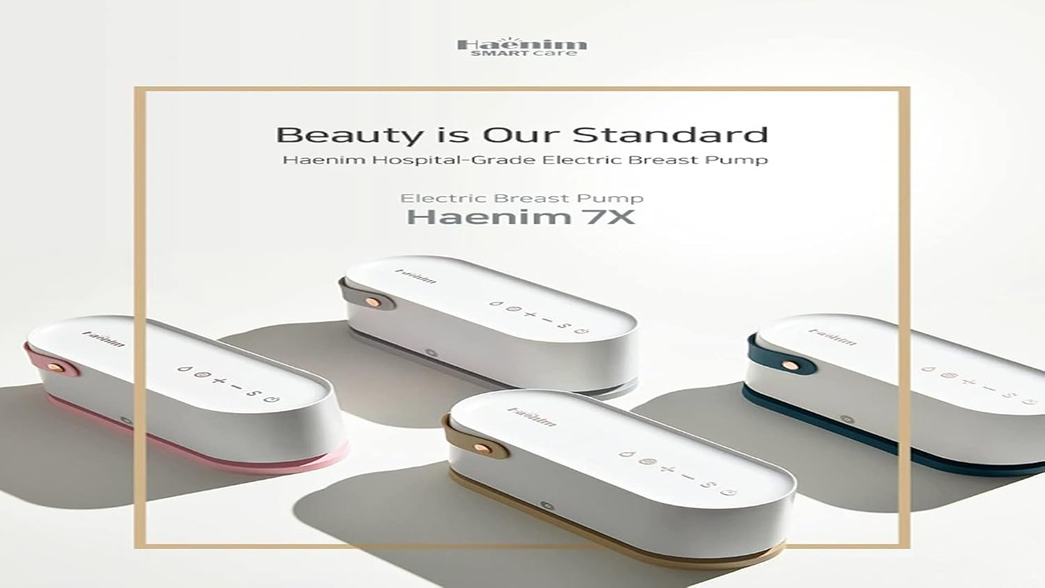 Haenim Electric 7X Breast Pump, White/Pink image number 3