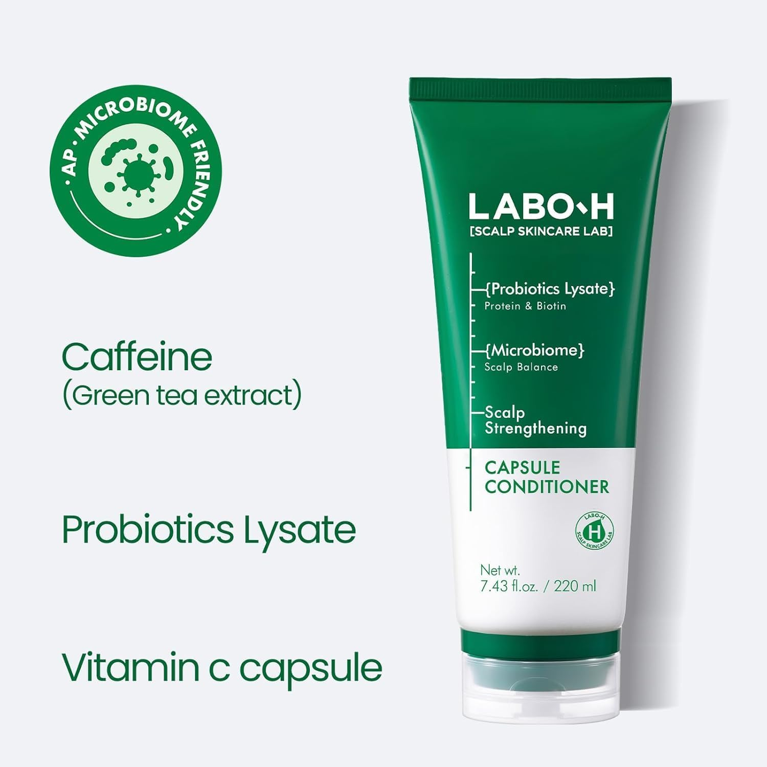 Scalp Strengthening Shampoo (400 Ml) and Scalp Strengthening Capsule Conditioner (220 Ml). K-Beauty Hair Growth & Anti-Loss Care Set for Labo-H image number 3