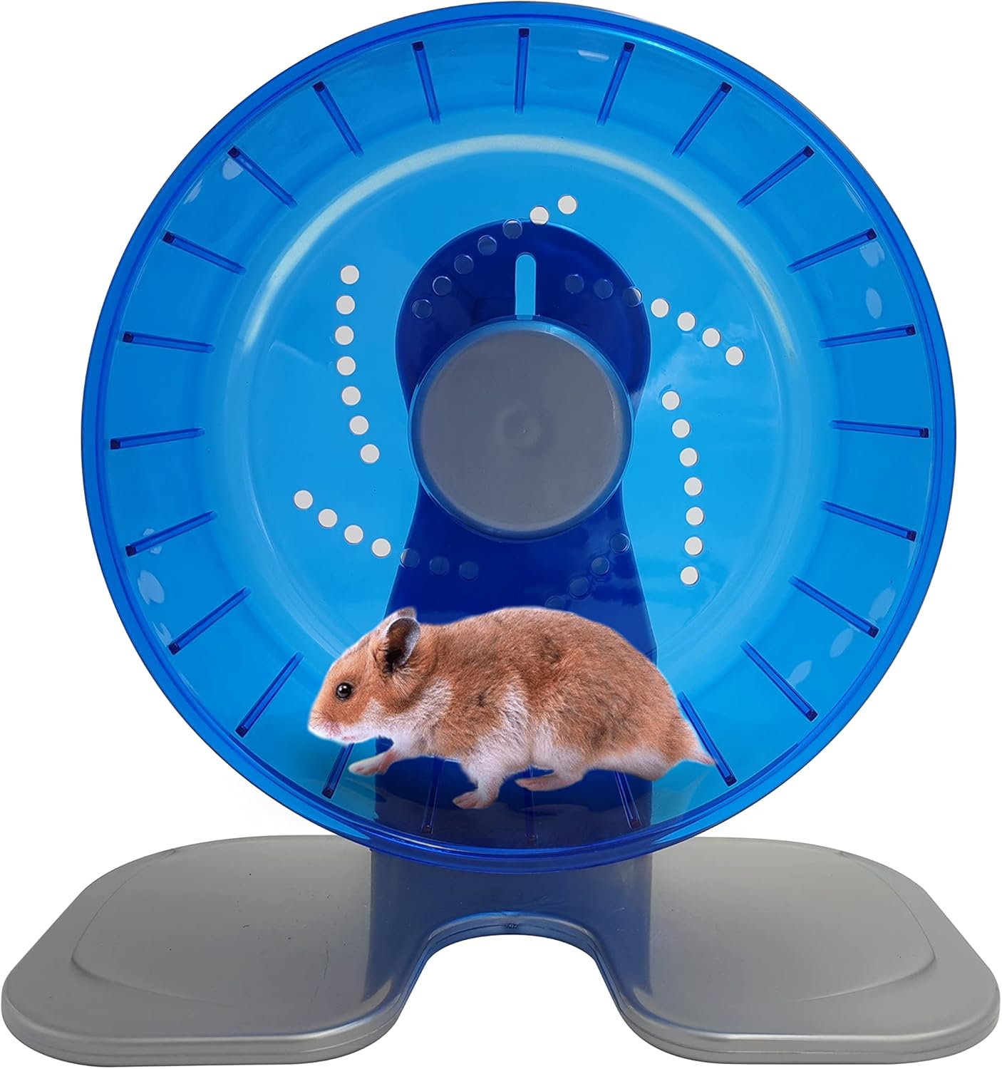 Petest Hamster Exercise Wheel, Silent Spinner Hamster Running Wheels, Diameter 6.7 Inch, Blue
