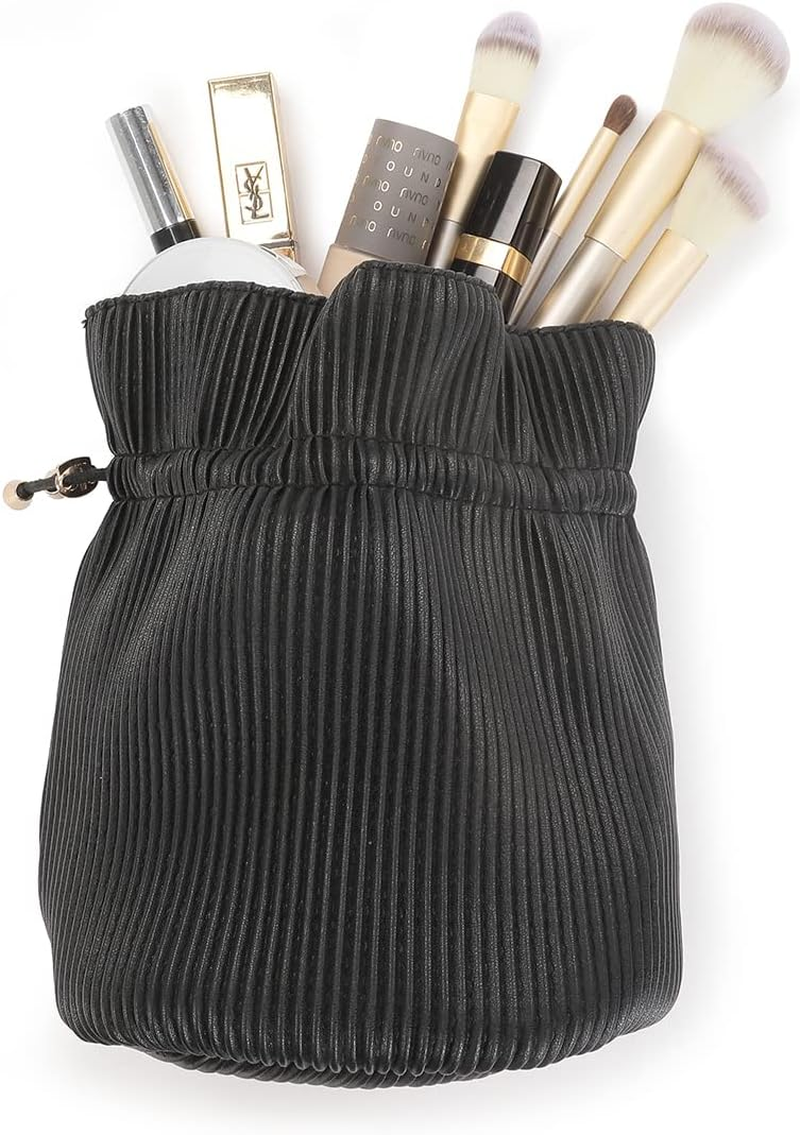 Cosmetic Makeup Beauty Travel Bag Corduroy Design Water Resistant Material Drawstring Closure Light Weight Collapsible and Compact from Paton Travel Australia image number 6