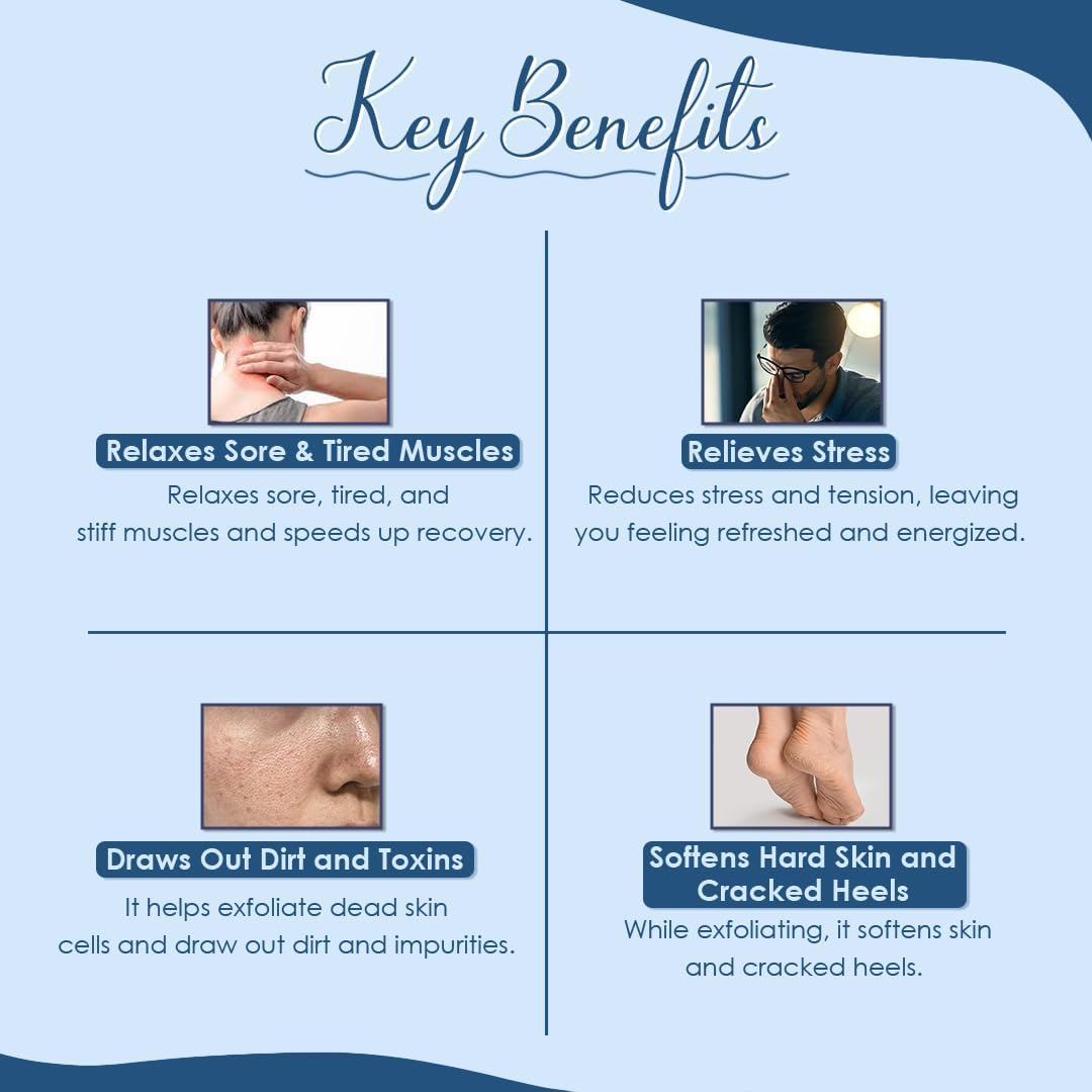 Mi Nature Premium Epsom Salt | USP Grade Magnesium Sulfate 500G (17.63Oz) | Pure Bath Soak |Multipurpose image number 5