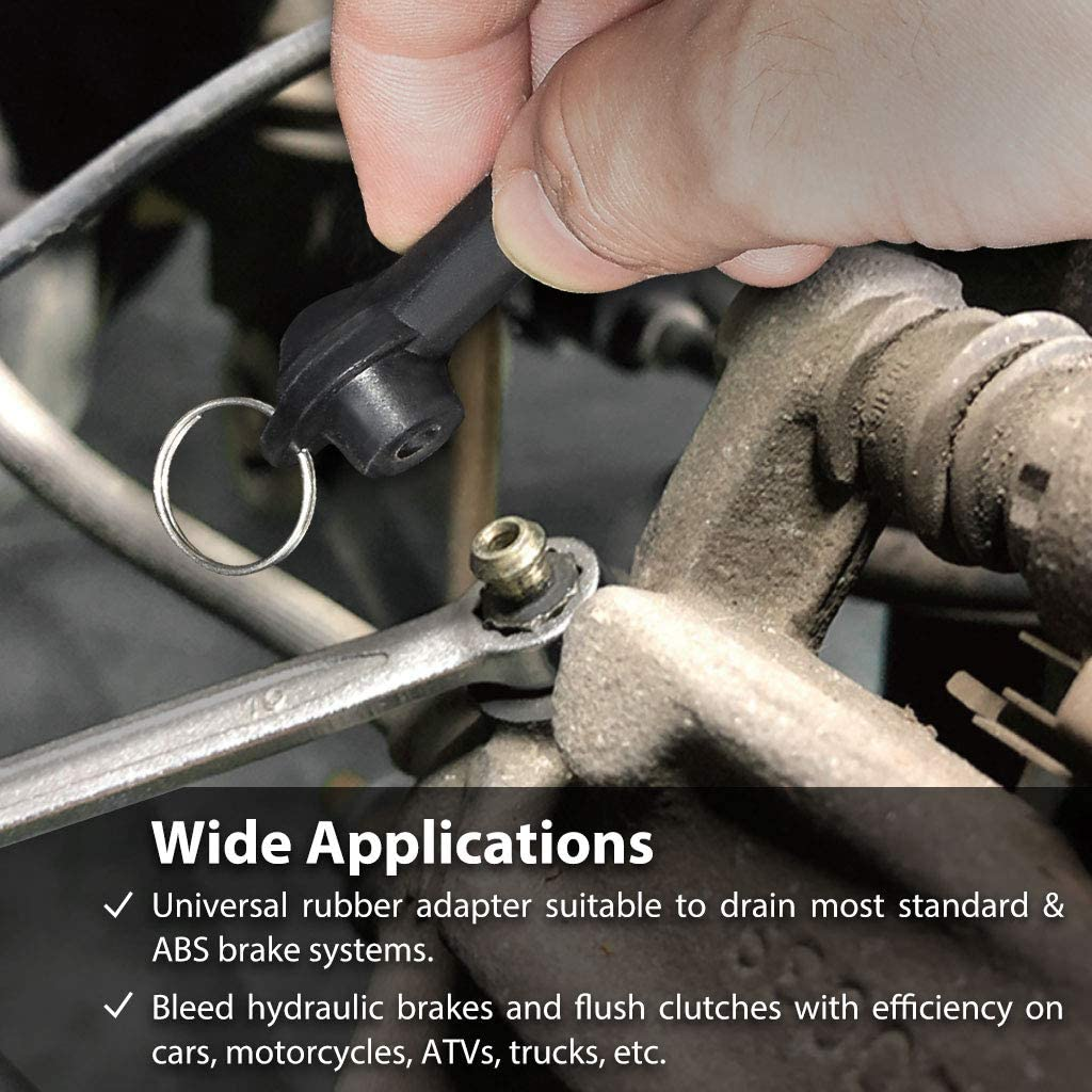 FIRSTINFO A1156H 1 Liter Brake Fluid Bleeder Bottle for Brake Service -With Non-Return Check Valve and Hanging Hook image number 5