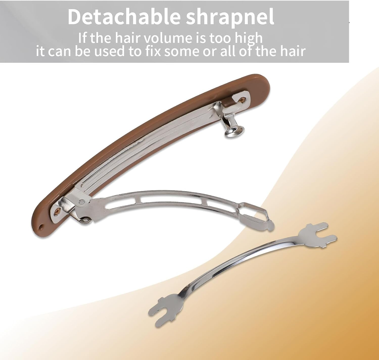 Hair Slides Hair Barrettes for Women,6 Pcs French Hair Clipscolored Hair Barrettes Flat Hair Barrettes Automatic Barrette Hair Clips for Women Thick Fine Hair image number 1