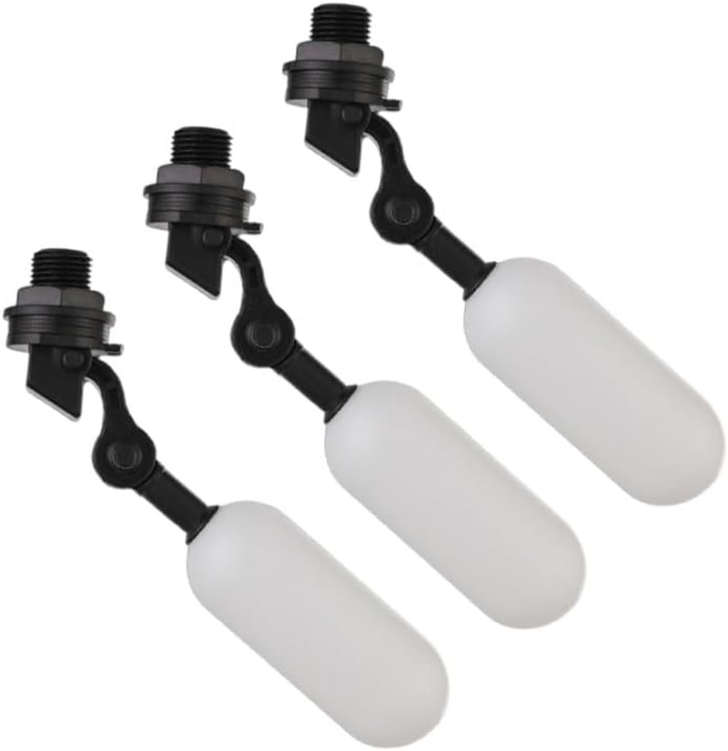 3Pcs 1/2 Inch Float Ball Valve &ndash; Automatic Water Level Control for Pools, Ponds, Livestock Troughs & Tanks | Adjustable Arm for Precise Fill Control | Ideal for Aquariums, Aquaculture & Water Systems
