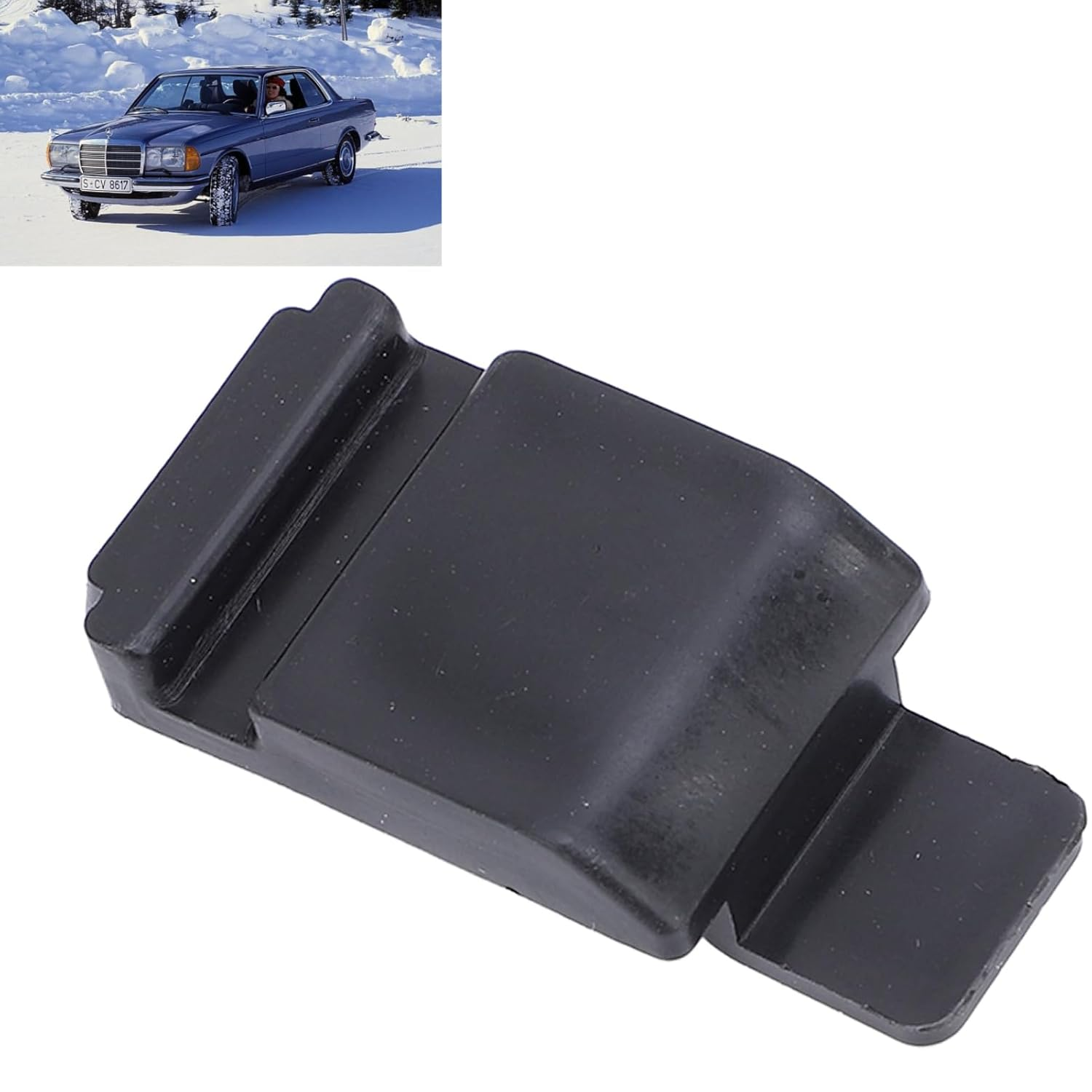 4Pcs Door Lock Striker for W123 1979-1986, Rubber Door Lock Striker Kit Abrasion Resistant Replacement for W126 1979-1991 image number 2