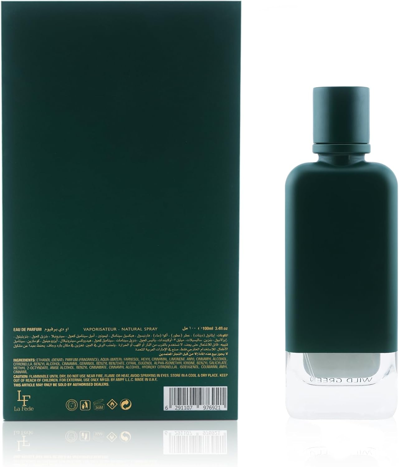 La Fede - Magnum Wild Green by Khadlaj for Men - 3.4 Oz EDP Spray image number 2