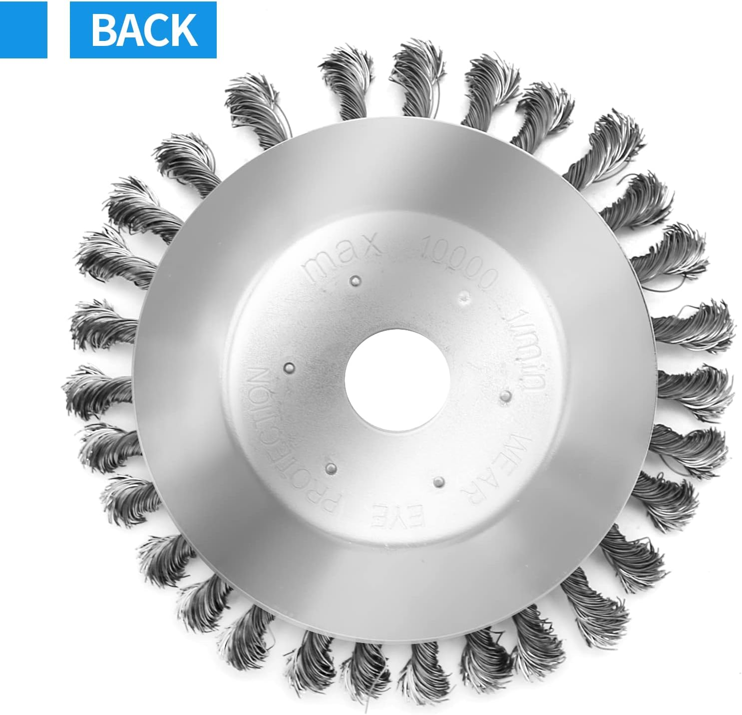 MDEOOSKY 8Inch Steel Wire Rotary Brush, 8'' Cutter Trimmer Head Universal Adapter Kit, Replacement for Stihl Replacement for Husqvarna image number 1