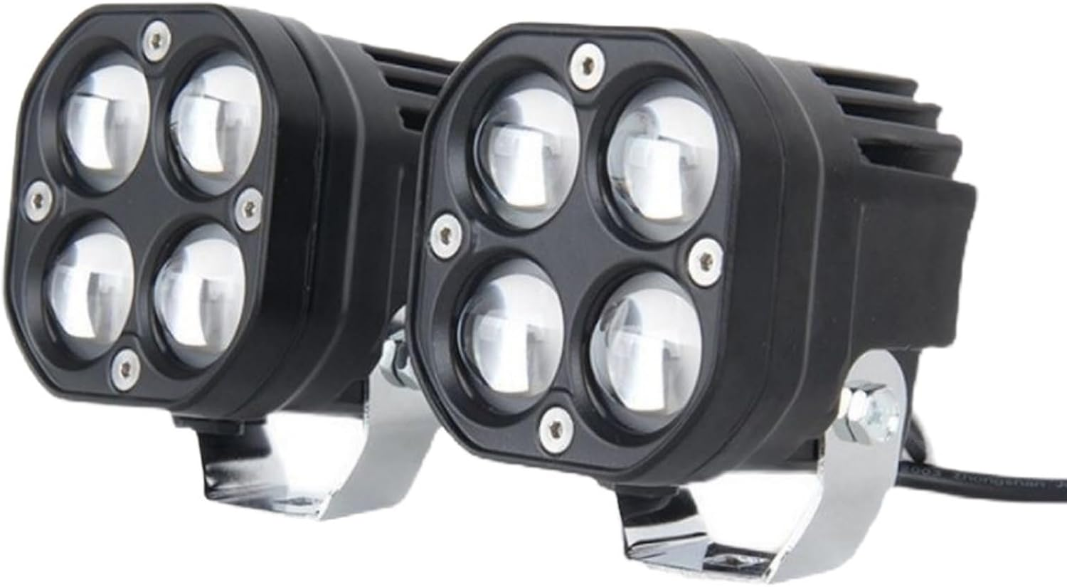 LED Light Pods, Offroad Work Lights 50W 6000LM 9V 32V IP67 2 Pcs, Focused Spot Beam Light Bar Spotlight Fog Lights, for Car off Road Boat Truck 4X4 SUV ATV Tractors Excavator Motorcycle Pickup (Clear)