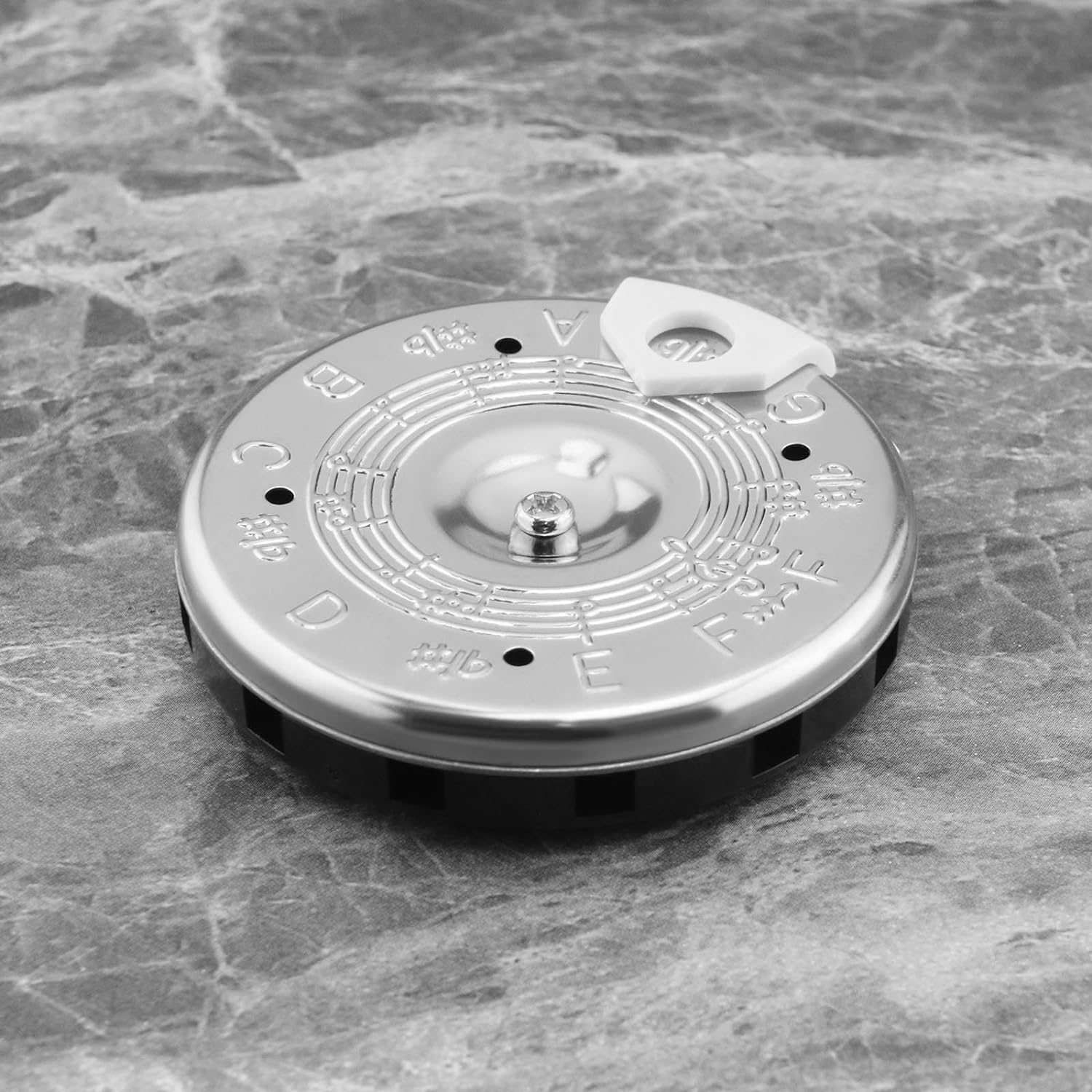 SING F LTD 13 Tone Pitch Pipe Tuner F-F Pitch Pipe Tuning Devices Circular Pitch Pipe Tuner Chromatic Pitch Tuner for Violin Ukulele Guitar Mandolin Banjo Bass image number 4