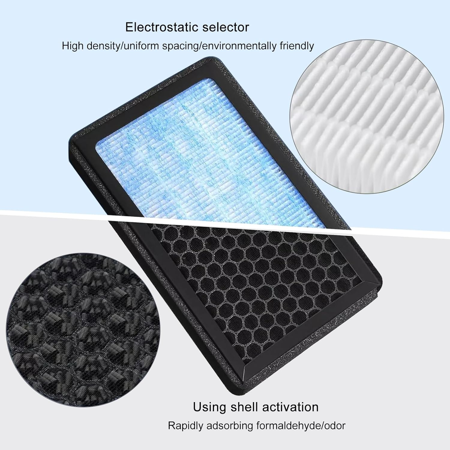 BUCKKO HEPA Air Filter Designed for Tesla Model 3 and Model Y 2016-2024 2025 2026, 2 Pack Cabin Air Filter Replacement,Must-Have Tesla Accessories Model 3/Y image number 5