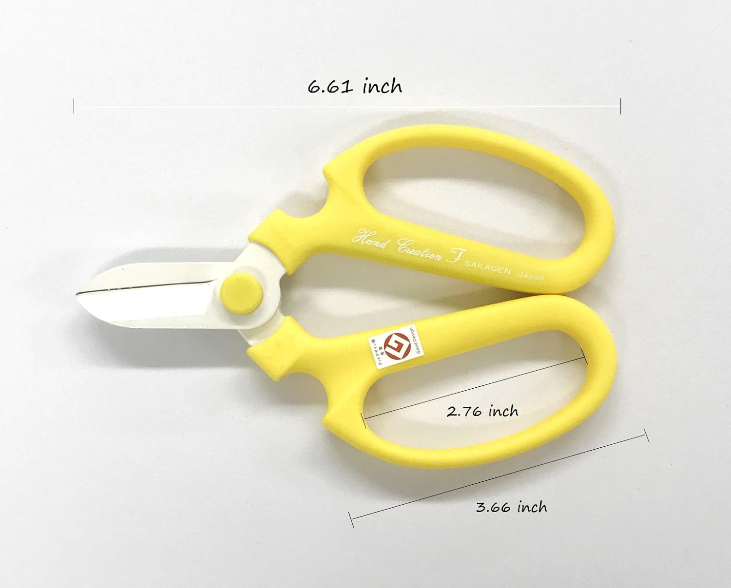 Flower Scissors Hand Creation F-170 Limited Color Yellow - Orange image number 6