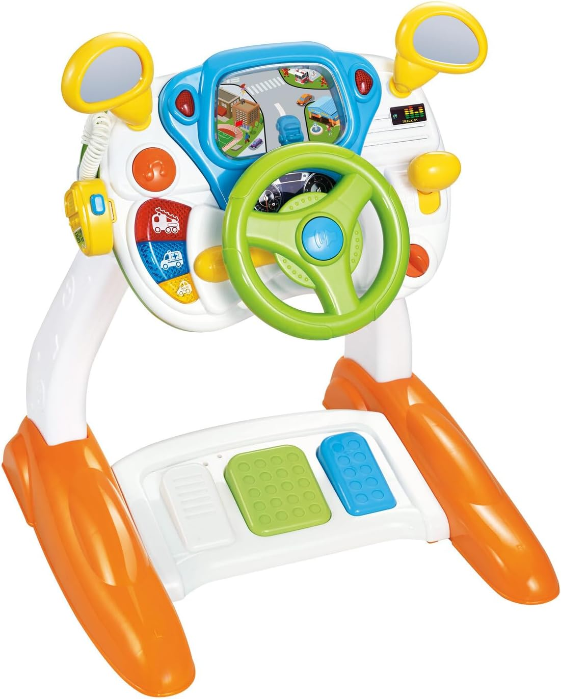 Lenoxx Gem Toys Baby Sensory Play Interactive Driving Toy Simulation - Stimulating Steering Wheel for Cognitive Development and Imaginative Exploration image number 4