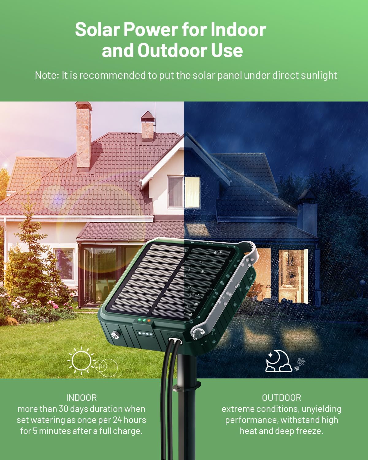 Solar Irrigation System for Garden Watering System, Latest Automatic Drip Irrigation Kits for Potted Plants, Supported Automatic Watering System for Balcony Outdoor, Plant Bed and Green House image number 6